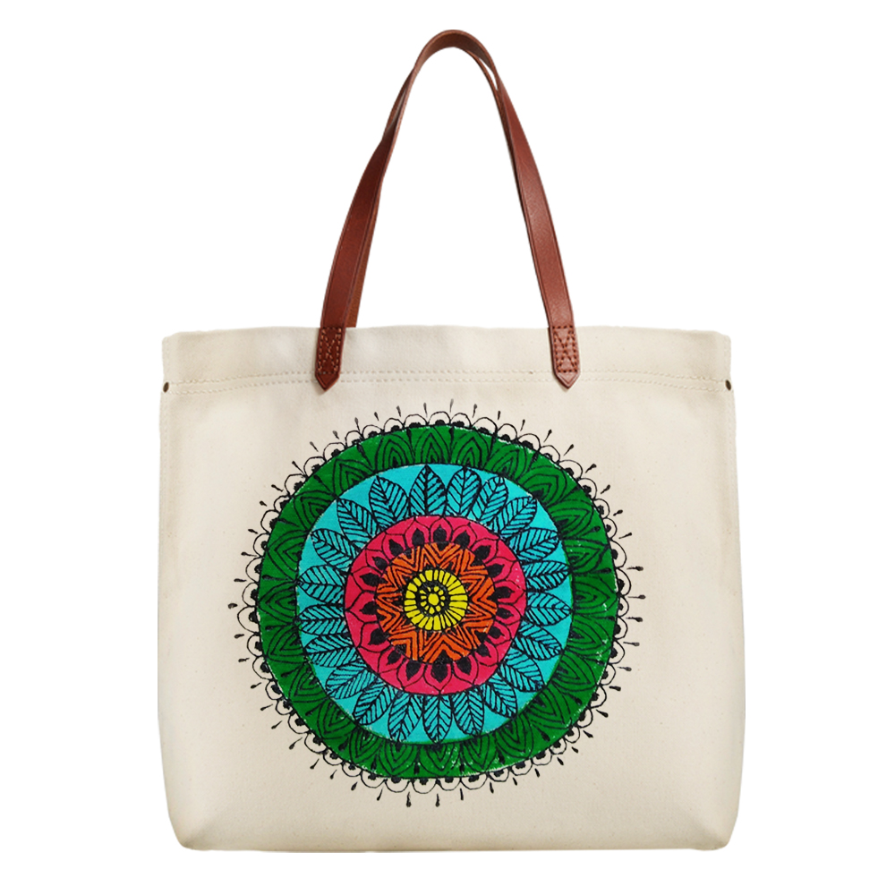 Pen Mandala on Cloth Bag DIY Kit by Penkraft